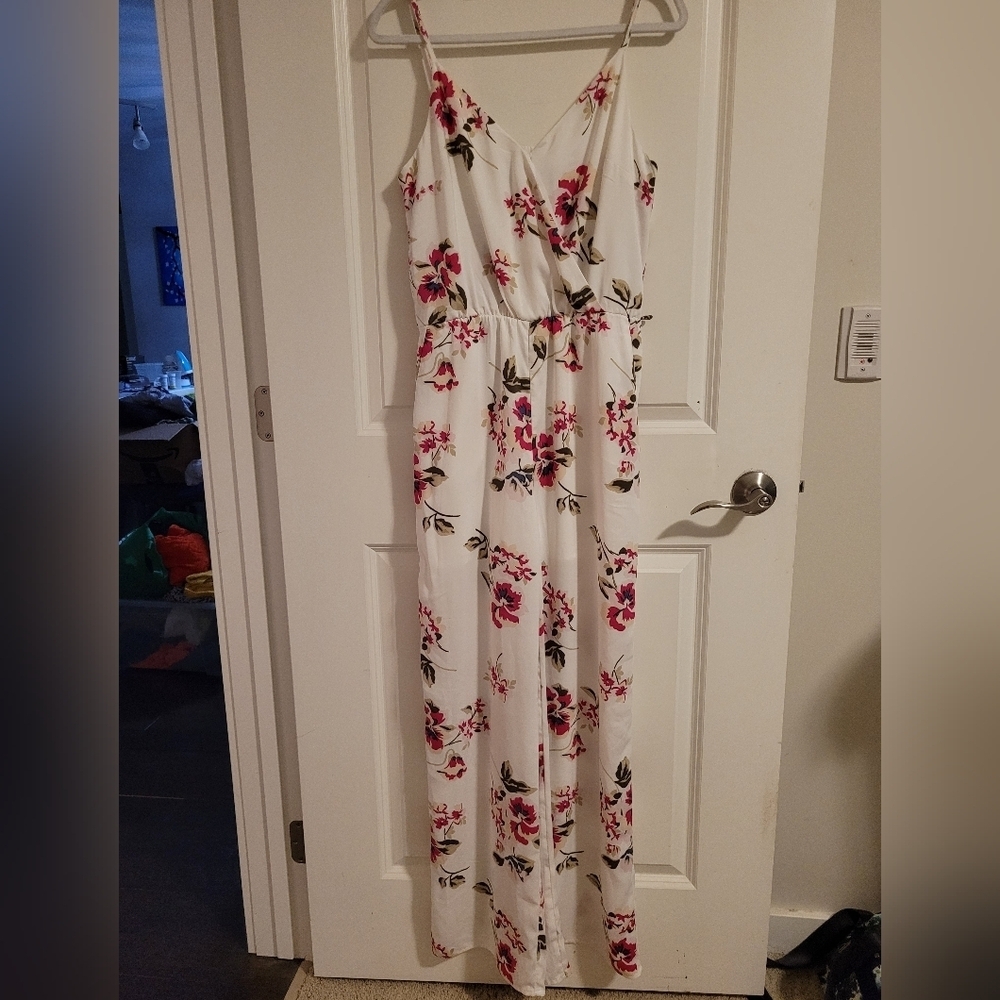 Dynamite long floral jumpsuit